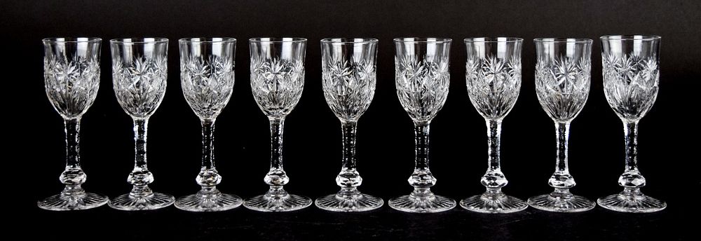 Appraisal: Saint Louis Chantilly Pattern Cordial Glasses Set of St Louis