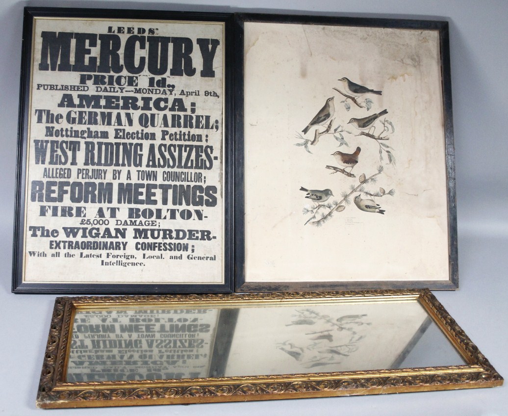 Appraisal: A Leeds Mercury poster West Riding Assizes Reform Meetings Fire