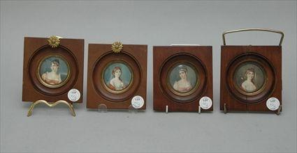 Appraisal: Four Portrait Miniatures of Ladies