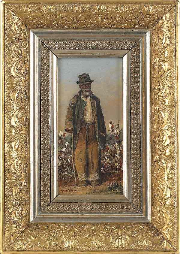 Appraisal: William Aiken Walker American - oil on board portrait of