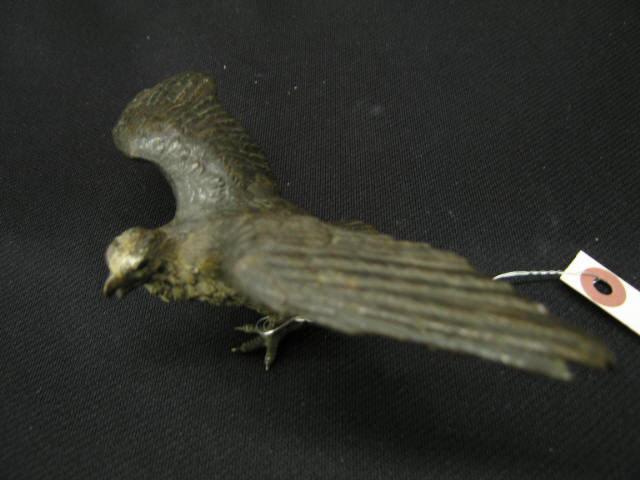 Appraisal: Austria Bronze Eagle or Hawk Figurine cold painted attributed to