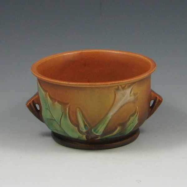 Appraisal: Roseville Thorn Apple '' Fern Dish brown marked Roseville -