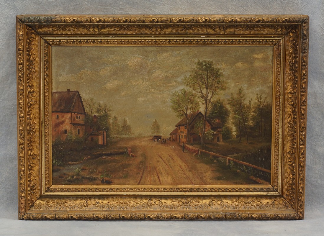 Appraisal: W F Scheuing o board country road x