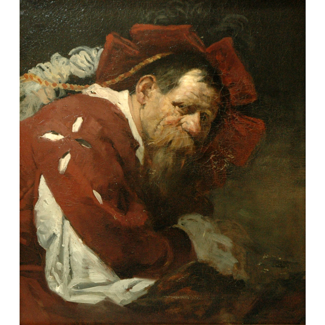 Appraisal: Frank Duveneck American - The Musketeer Remnants of a signature