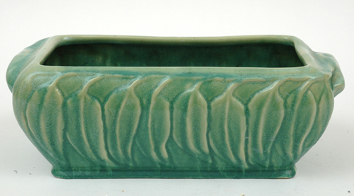 Appraisal: MEL-ROSE WARE Victoria circa Rectangular earthenware planter moulded with gum