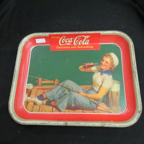 Appraisal: Coca-Cola Serving Tray Sailor Girl x