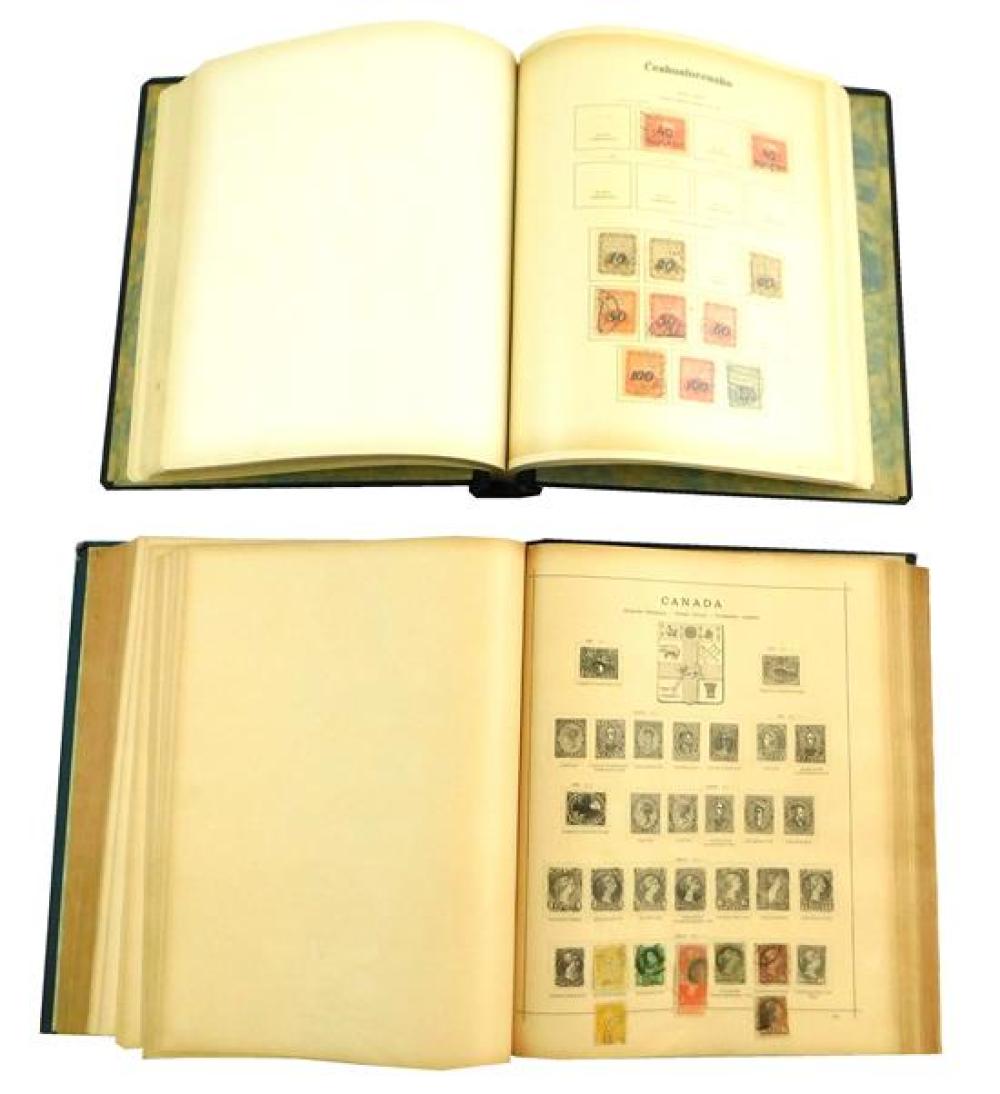 Appraisal: Two stamp albums first a Czechoslovakian pre- stamp collection in