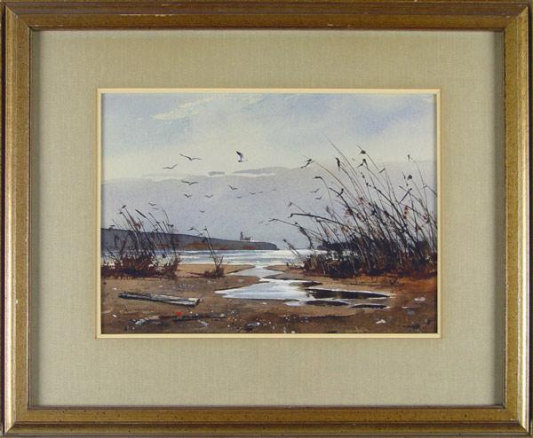 Appraisal: SCHULZ Ken American - ''Along the Outer Banks'' watercolor ''