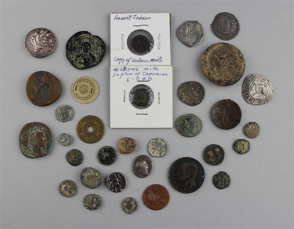 Appraisal: COLLECTION OF ANCIENT COINS includes silver Alexander the Great tetradrachm