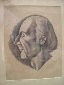 Appraisal: A lithograph of a portrait of Frederick Delius by Jacob