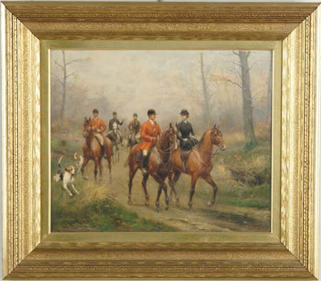 Appraisal: PAUL EMILE LEON PERBOYRE French - BACK FROM THE HUNT