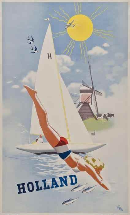 Appraisal: WILGA Jan - HOLLAND lithograph in colours c printed by