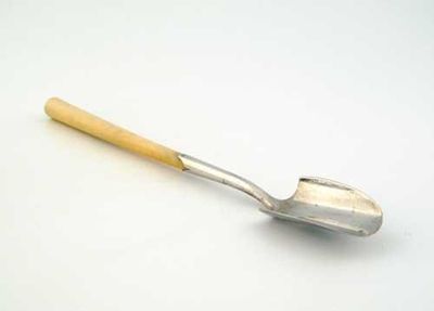 Appraisal: A Victorian ivory handled stilton scoop by George Adams London