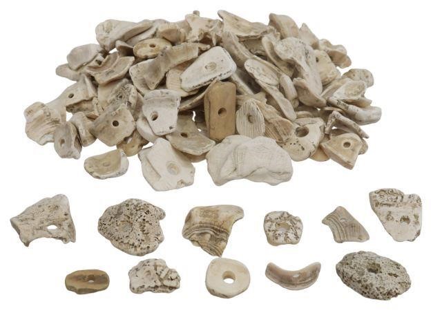 Appraisal: lot Collection of Native American shell beads each with singular