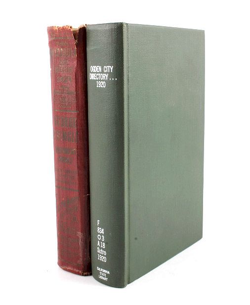 Appraisal: Ogden UT Missoula MT Directories This lot offers a pair