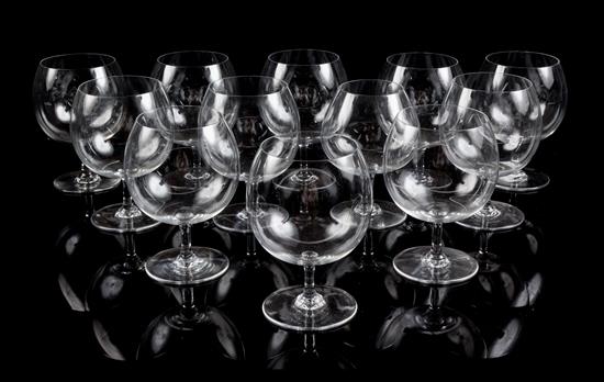 Appraisal: Sale Lot A Set of Twelve Baccarat Brandy Snifters th