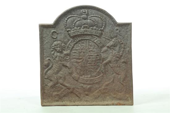 Appraisal: CAST IRON FIREBACK England late th-early th century Royal armorial