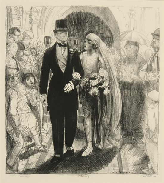 Appraisal: George Wesley Bellows American - The Wedding Mason Lithograph -