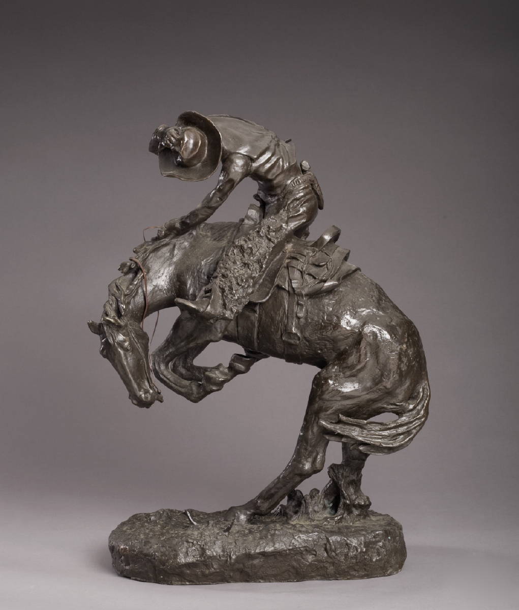 Appraisal: BRONZE FIGURE OF 'THE RATTLESNAKE ' AFTER FREDERIC REMINGTON Height