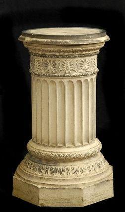 Appraisal: ENGLISH TERRACOTTA PEDESTAL ATTRIBUTED TO DOULTON CO LAMBETH Of fluted