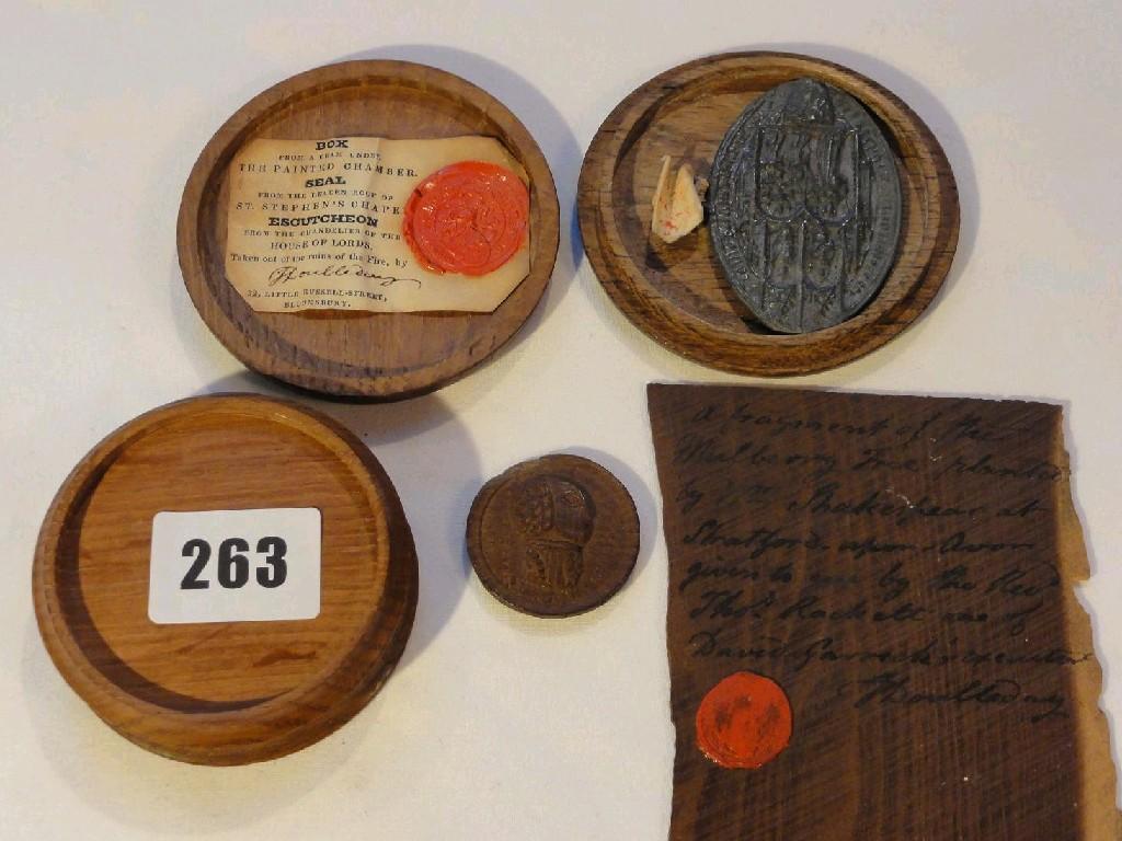 Appraisal: A small collection of miscellaneous including a seal cast from