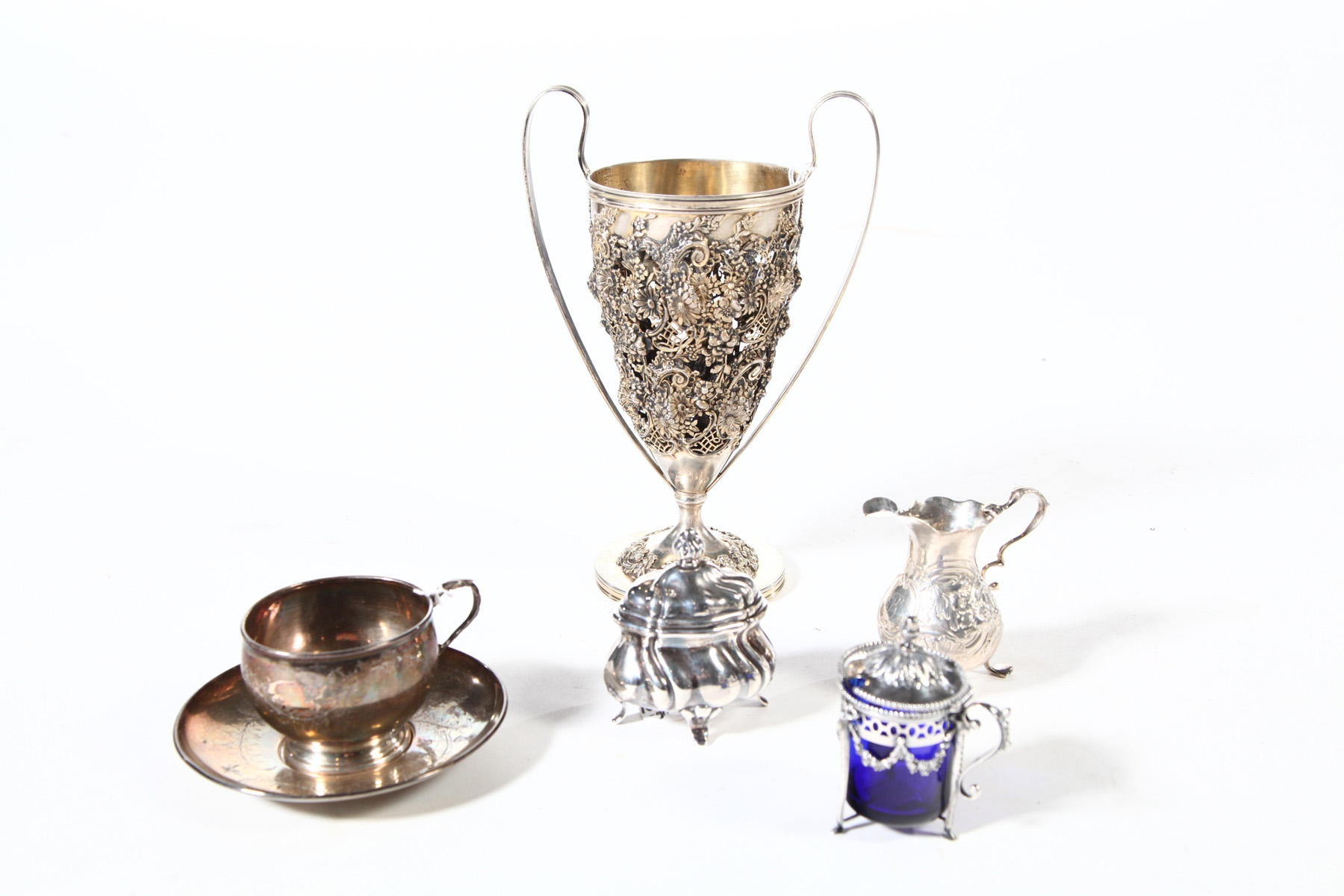 Appraisal: GROUP OF SILVER ITEMS American and European late th-early th