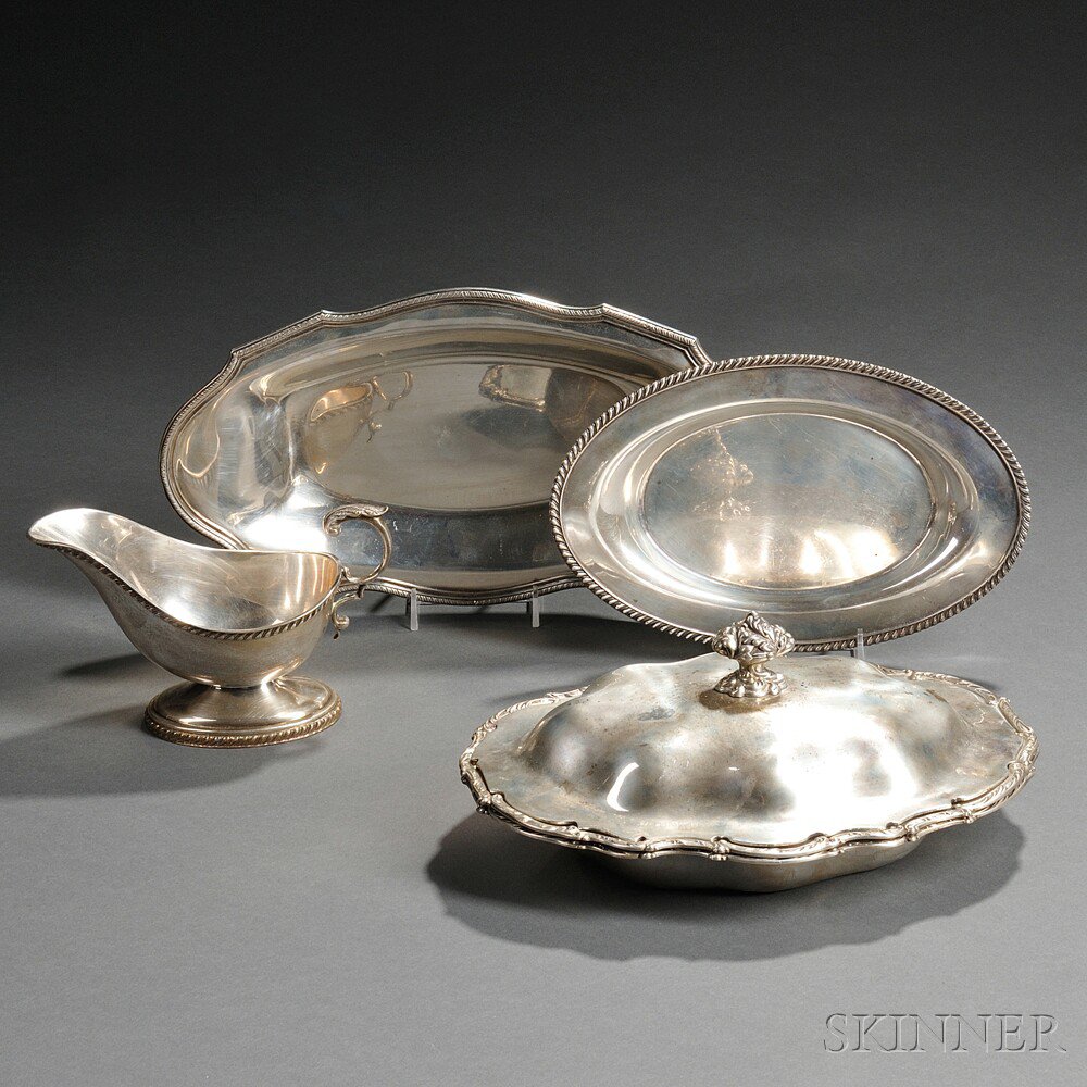 Appraisal: Five Pieces of American Sterling Silver Hollowware th century a