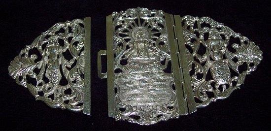 Appraisal: A nurse's Indian buckle with pierced decoration of immortals