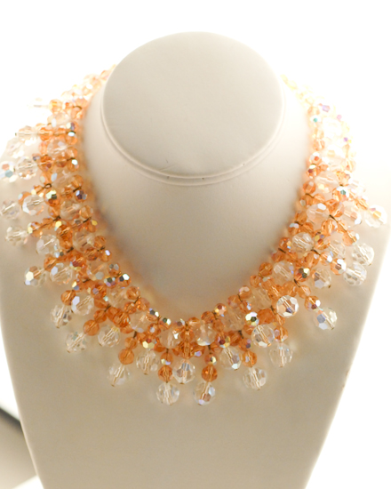 Appraisal: A Costume Jewelry Demi-parure unmarked to include a pale amber