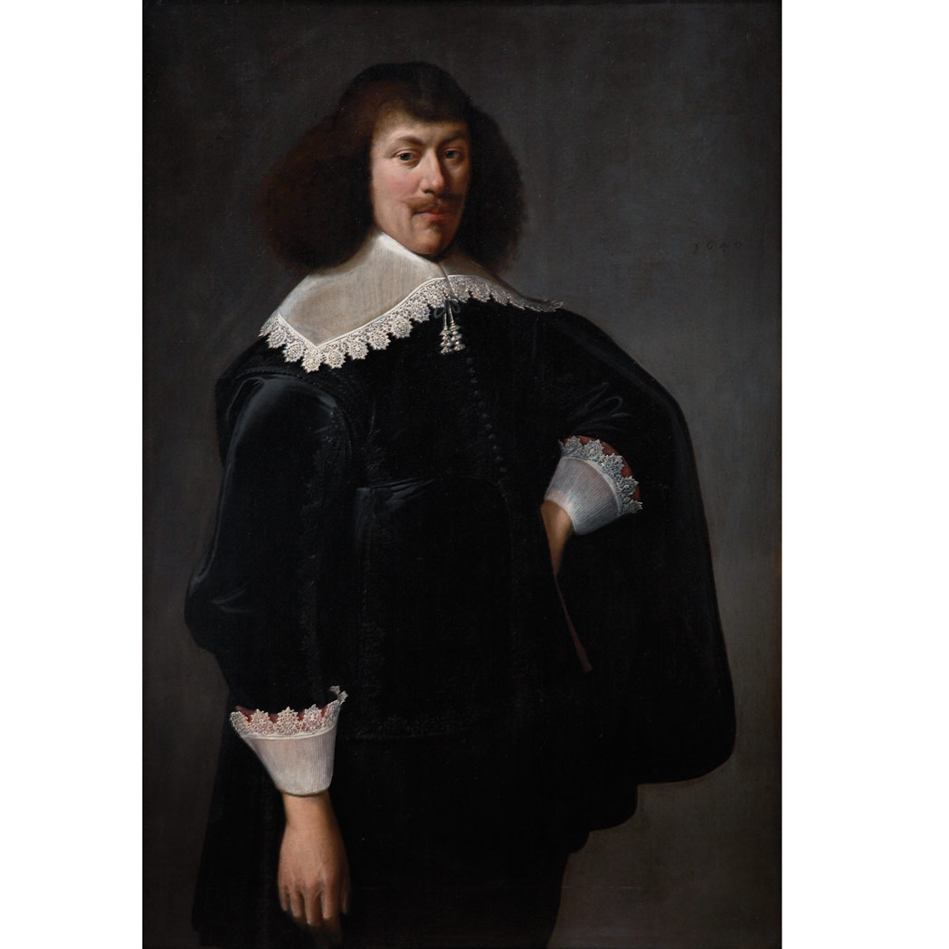 Appraisal: Amsterdam School th Century Portrait of a Gentleman Incised on