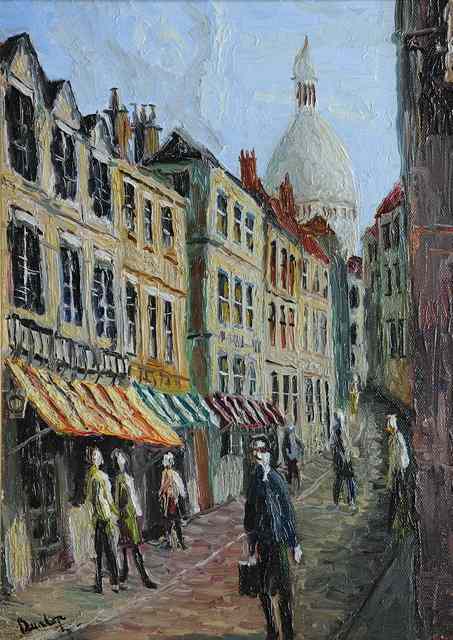 Appraisal: Ronald Ossory Dunlop Irish - Street to Sacre Coeur Paris