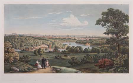 Appraisal: PHILADELPHIA Smith William publisher Philadelphia View from Peters Farm Hand-colored