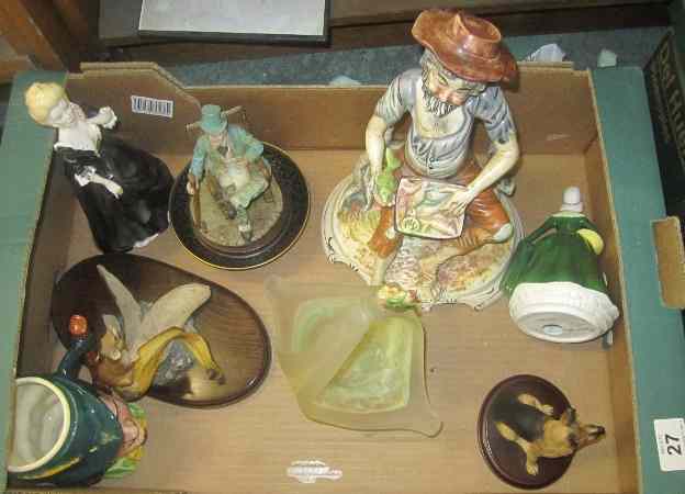 Appraisal: A collection of Pottery to include Capo Di Monte Figure