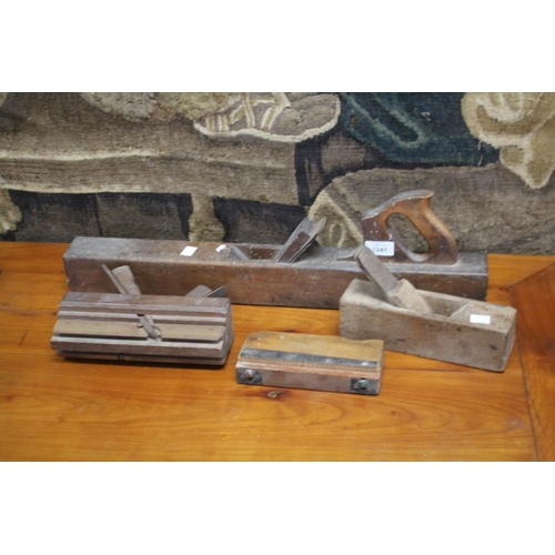 Appraisal: Various antique French wooden hand planes approx cm L and