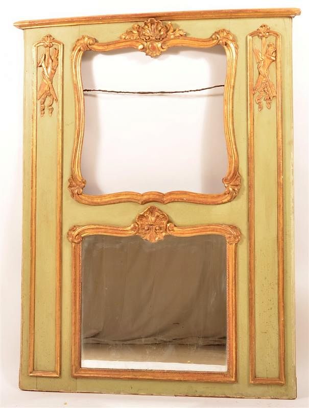 Appraisal: Continental th Century Gilt Wall Mirror Continental th Century Carved