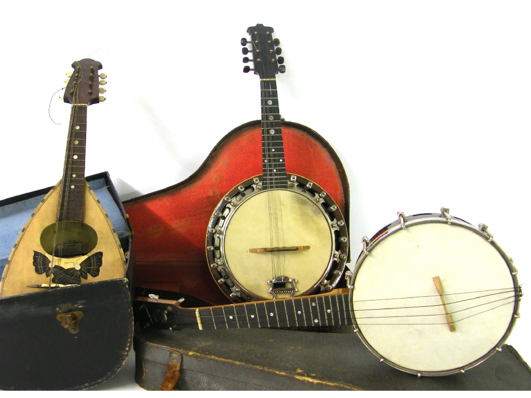 Appraisal: The Windsor model II banjo mandolin case together with a