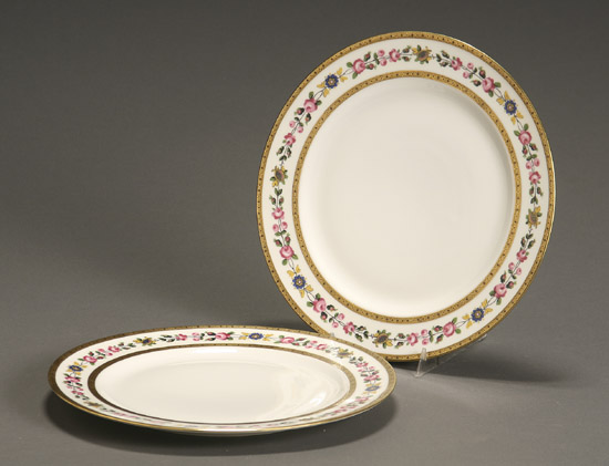 Appraisal: Set of Twelve Limoges Dinner Plates Charles Ahrenfeldt Retailed by