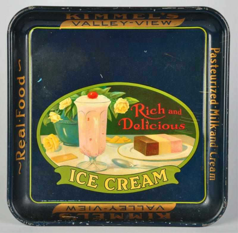 Appraisal: Kimmel's Ice Cream Tray s A few shallow crimps light