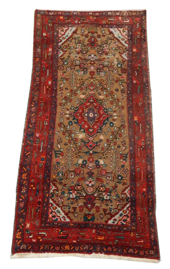 Appraisal: RUGS Modern Persian Hamadan long scatter rug ' l x