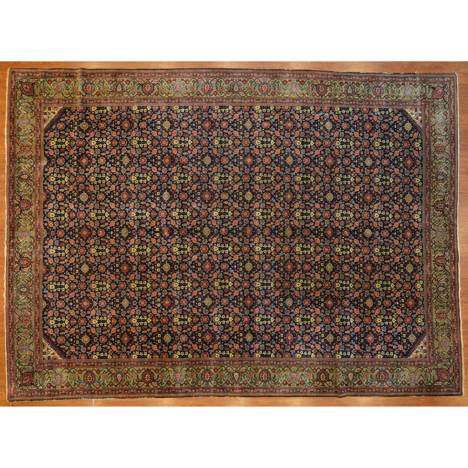 Appraisal: ANTIQUE TABRIZ CARPET PERSIA X First quarter- th century hand-knotted