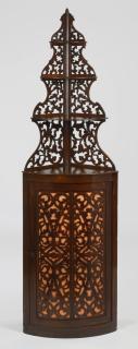 Appraisal: th c French rosewood corner etagere h th century French