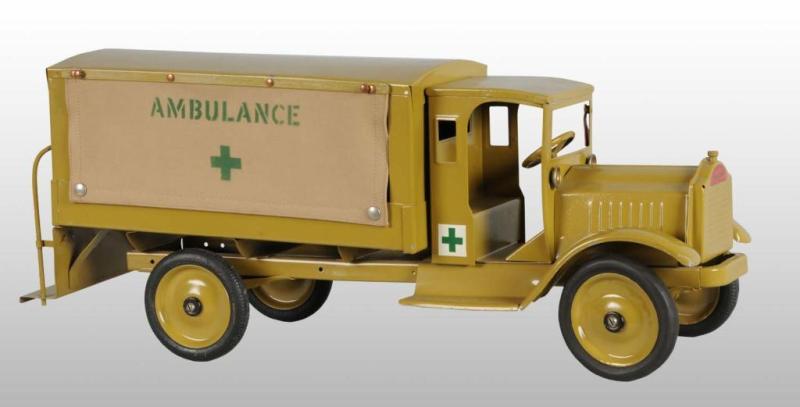 Appraisal: Pressed Steel Keystone Packard Army Ambulance Toy Description Circa Packard