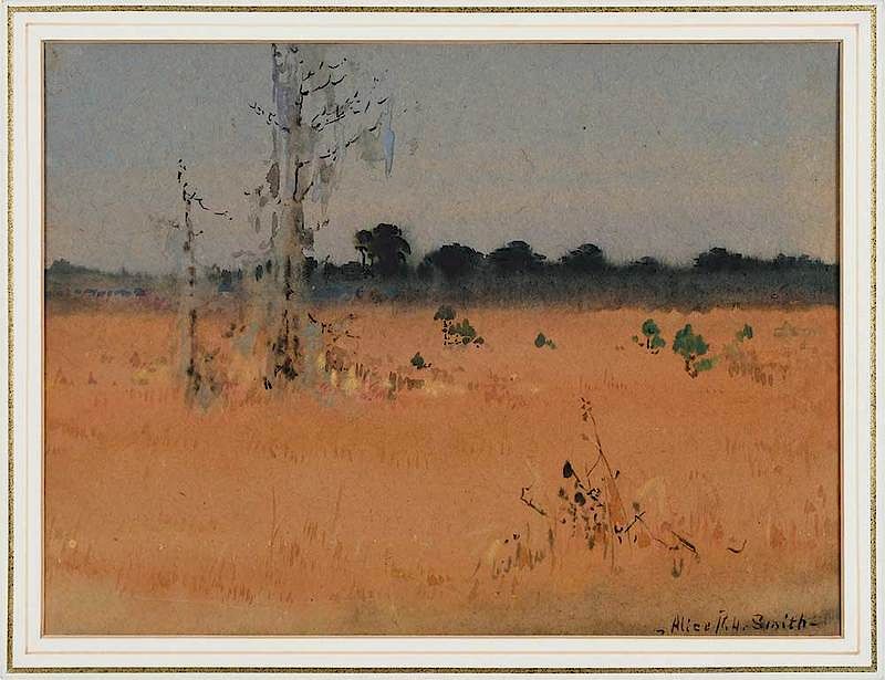 Appraisal: Alice Ravenel Huger Smith Charleston South Carolina - Plantation Field