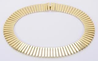 Appraisal: K Italian Choker Necklace grams K yellow gold choker necklace