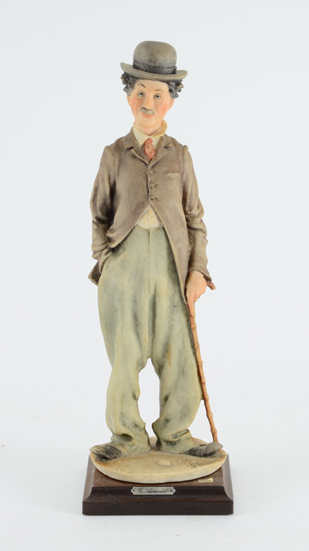 Appraisal: GIUSEPPE ARMANI FLORENCE SCULTURE d'ARTE ''CHARLIE CHAPLIN'' C approx ''h