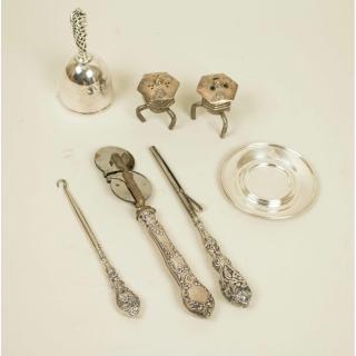 Appraisal: Assorted Silver ozt Lot of seven pieces of assorted silver