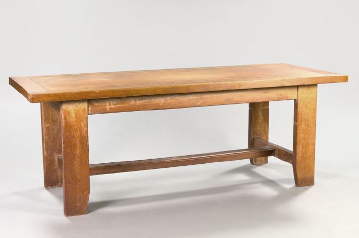 Appraisal: Flemish Renaissance-Inspired Eight-Piece Oak Dining Suite late th century comprised