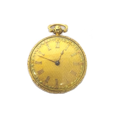 Appraisal: An ct gold cased key wind openfaced pocket watch the