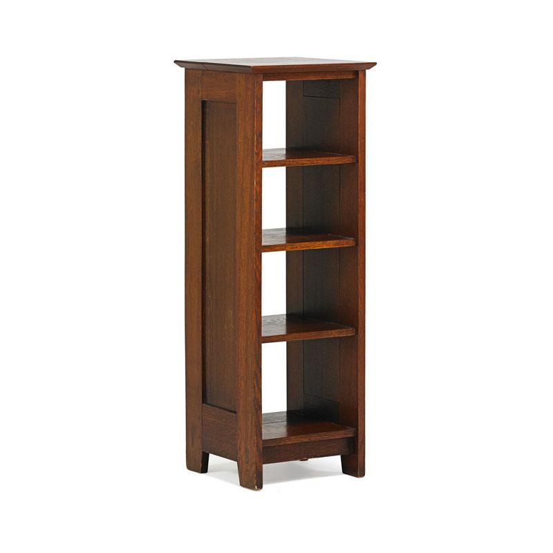 Appraisal: GUSTAV STICKLEY Early magazine stand GUSTAV STICKLEY Early magazine stand