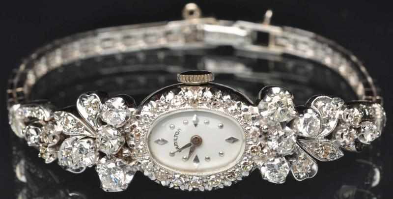 Appraisal: K Ladies Hamilton Wrist Watch With K band to carats